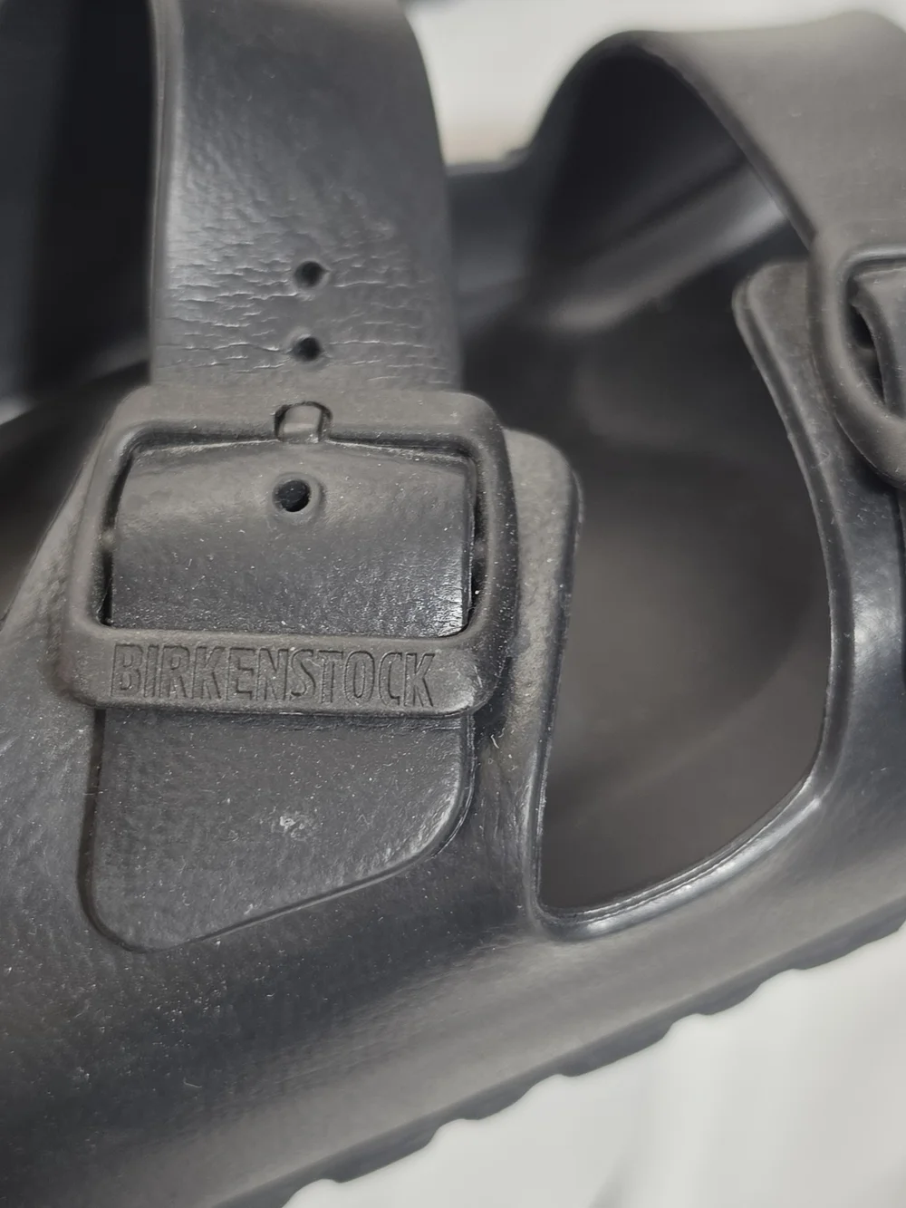 Birkenstock Black Two-Buckle Men's Slide Sandals